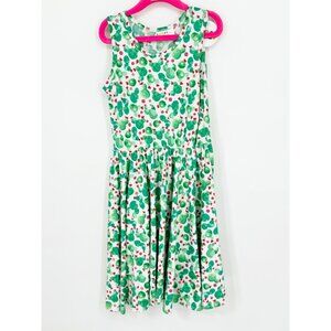 Dotdotsmile Girls Tank Dress Size 7 Green and Red Cactus Print NWT